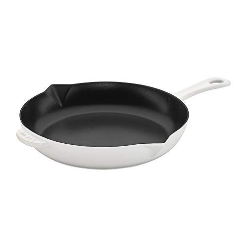 STAUB Staub Cast Iron 10inch Fry Pan  White Made in France 