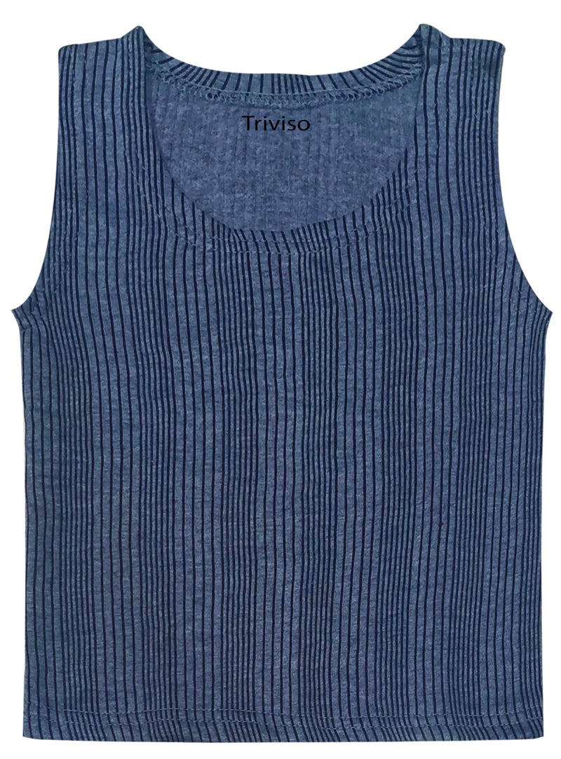 Triviso Kid Boys Kid Girls Unisex Winter wear Thermal Vest Thermal Shirts/Top Thermal Sleeveless Baniyan for Kids 2-13 Years Pack of 3 Multicolour - Image 5