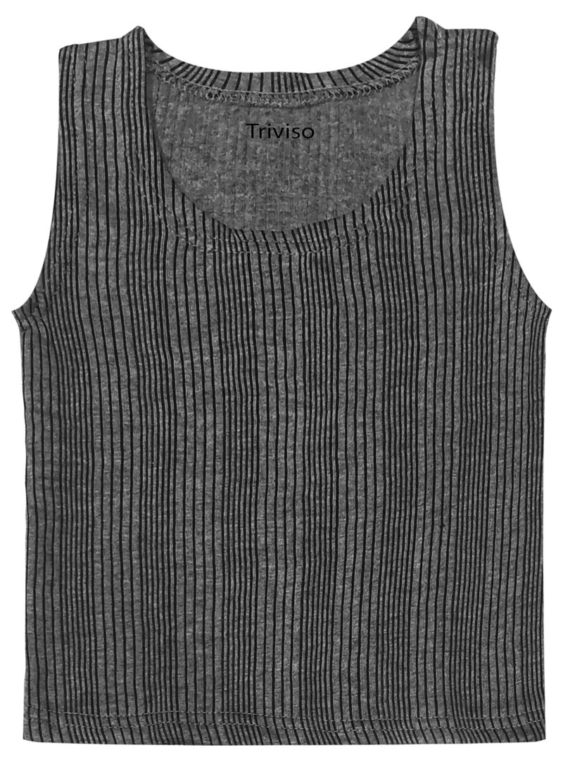 Triviso Kid Boys Kid Girls Unisex Winter wear Thermal Vest Thermal Shirts/Top Thermal Sleeveless Baniyan for Kids 2-13 Years Pack of 3 Multicolour - Image 4