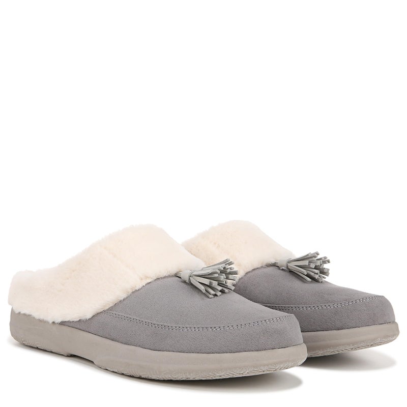 Vionic Cedar Perrin Women's Slip-On Cozy Slipper- Supporting Ladies Indoor/Outdoor Slippers that Include VIO MOTION Technology Charcoal 7.5 Medium - Image 2