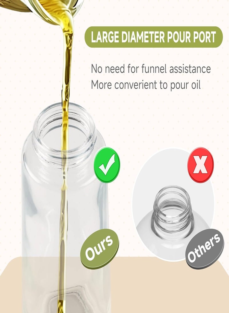 Oil Sprayer for Cooking-200ml Thick Glass Olive Oil Sprayer with Large Range, Refillable Oil Mister Spray Bottle for Air Fryer, Salad Making, Baking, Frying, with Strong Spray Force(White)  - Image 2