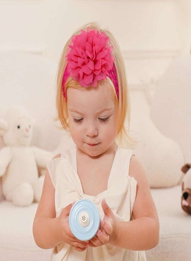 VORSET 6 Pcs Baby Girls Headband Chiffon Flower Soft Stretchy Hair Band Hair Accessories for Girls Newborns Infants Toddlers and Kids Headband for Baby Girl, Hairbands Head Wrap - Image 3