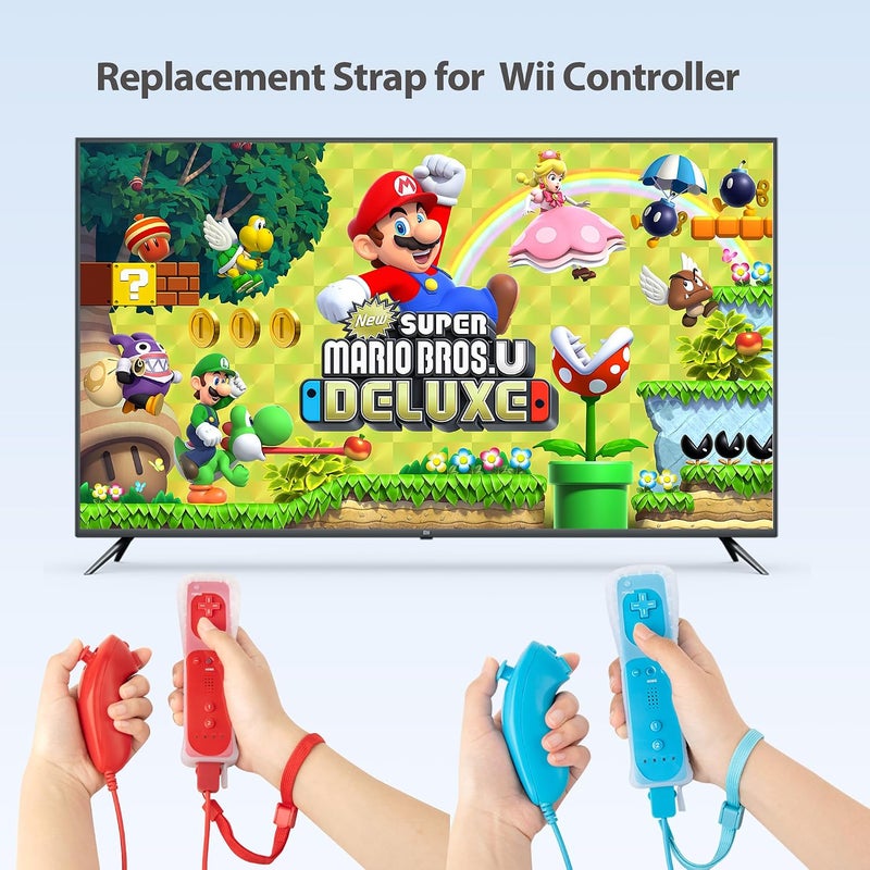 DTianSir 6 PCS Adjustable Hand Wrist Strap for Wii Remote,Universal Wristlet Wristband with Lock,Replacement Strap for Nintendo Wii Controller - Image 5
