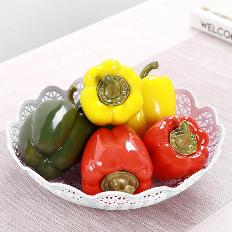 Mini Ceramic Airtight Tea Jar Storage Canister Red Bell Pepper Shape Kitchen Container - Image 5