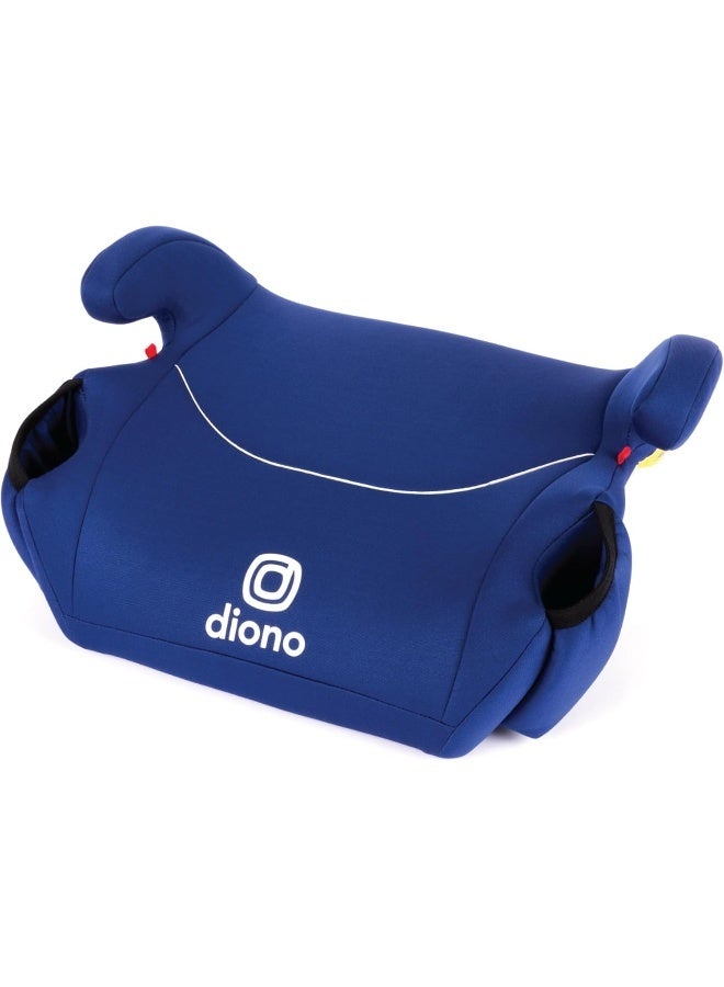 Diono Solana, No Latch, Single Backless Booster Car Seat, Lightweight, Machine Washable Covers, Cup Holders, Blue - Image 1
