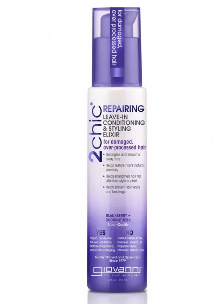 Giovanni 2 Chic Giovanni Leave-in Conditioning Treatment for Damaged and Over-Treated Hair with Coconut Milk - 118 ml