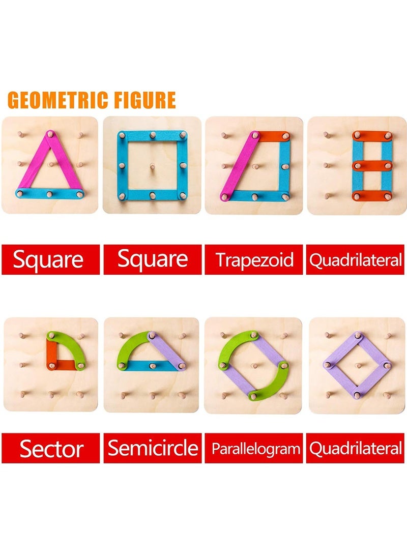 توبيتش ألعاب خشبية مونتيسوري - مجموعة تعليمية لتعرف الأشكال والألوان للرياضيات، كتل بناء أحرف وأرقام لأولاد الصغار - Image 4