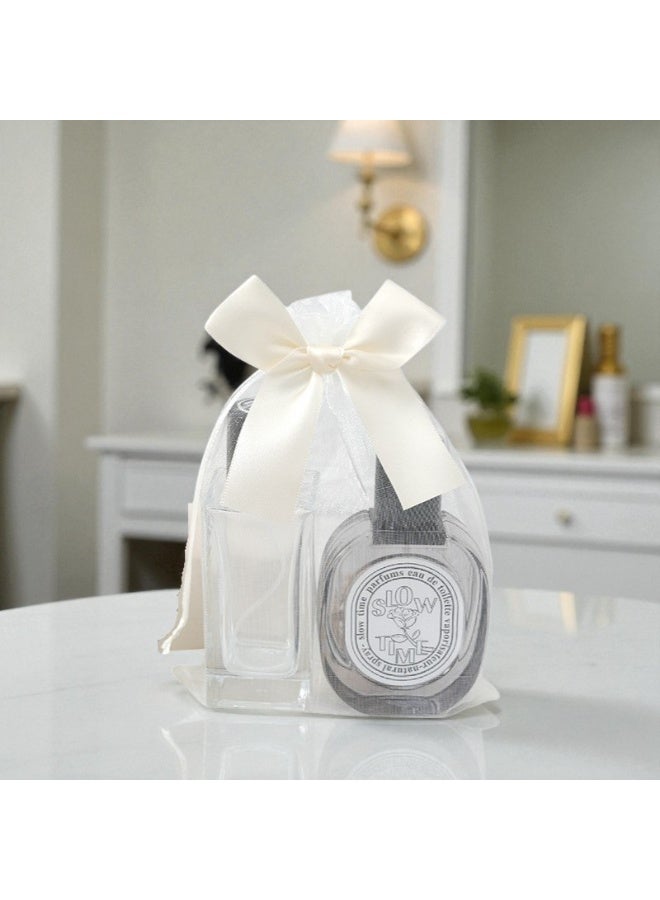 Zence Design 25pcs Cream Organza Gift Bags with Bow 10×15cm – Elegant Drawstring Pouches with Satin Bow for Weddings, Baby Showers & Eid Favors (Cream) - Image 4