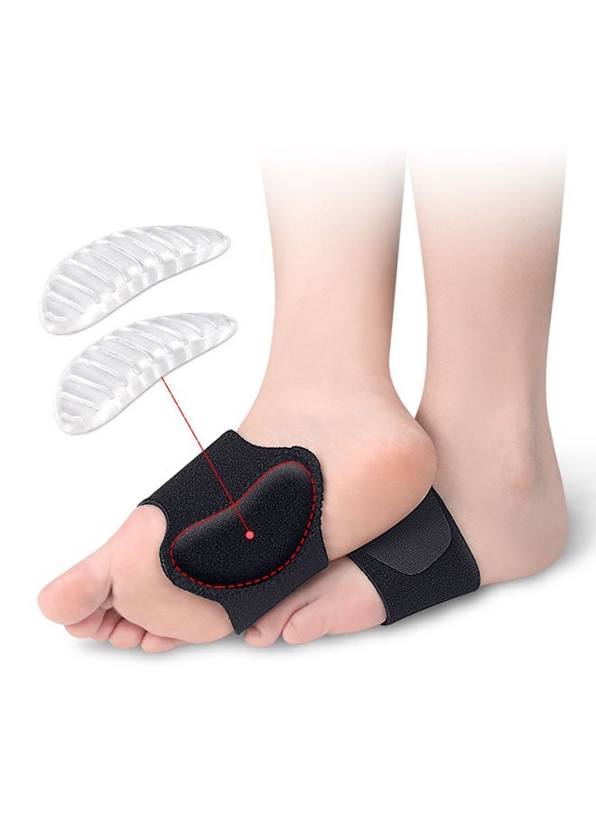 1 زوج قوس دعم القوس ، أقمام دعم القوس العظامي للتخفيف من التهاب الفسيفيات ، إدراجات دعم القوس القابلة للانزلاق مع وسائد هلام للأقدام المسطحة ، القوس العالية ، تخفيف ألم القدم للرجال والنساء - Image 5