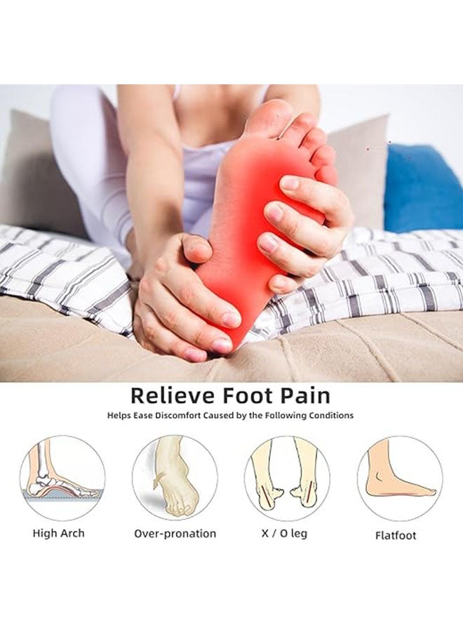 1 زوج قوس دعم القوس ، أقمام دعم القوس العظامي للتخفيف من التهاب الفسيفيات ، إدراجات دعم القوس القابلة للانزلاق مع وسائد هلام للأقدام المسطحة ، القوس العالية ، تخفيف ألم القدم للرجال والنساء - Image 3