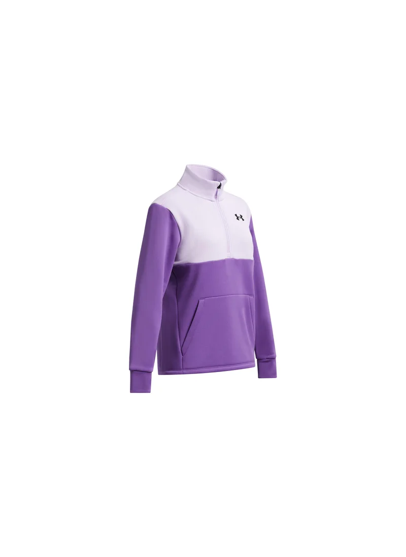 UNDER ARMOUR Girls' Armour Fleece Half Zip Jacket