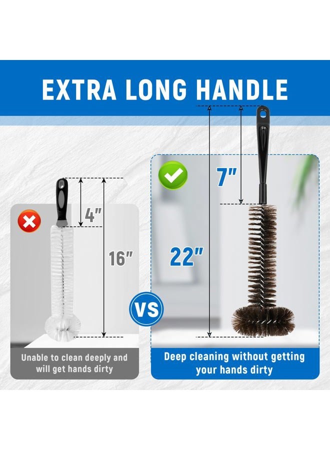 Ullnosoo Garbage Disposal Brush, 2 Pack Universal Cleaning Cleaner Brush with Extra Long Handle Ullnosoo Eliminates Residue and Odor 15inch (RFA1123) - Image 5