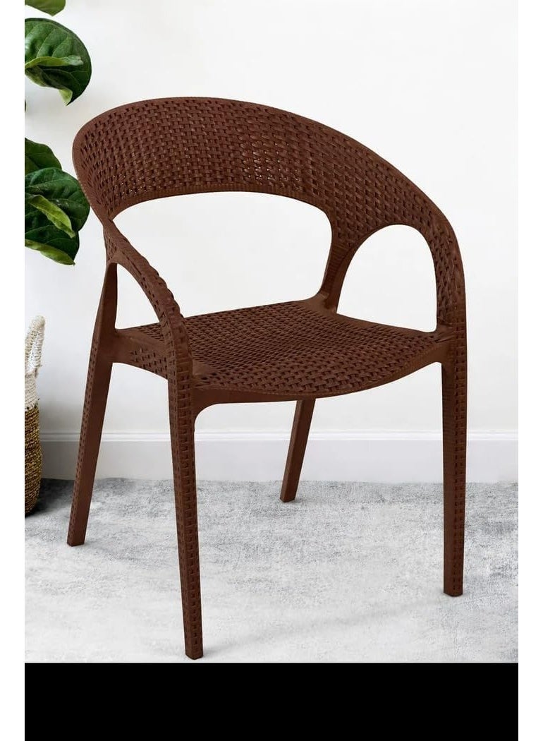 El Helal & Silver Star Spanish rattan chair from Al Hilal and Al Najma Al Asila, brown 6221999655239 - Image 1
