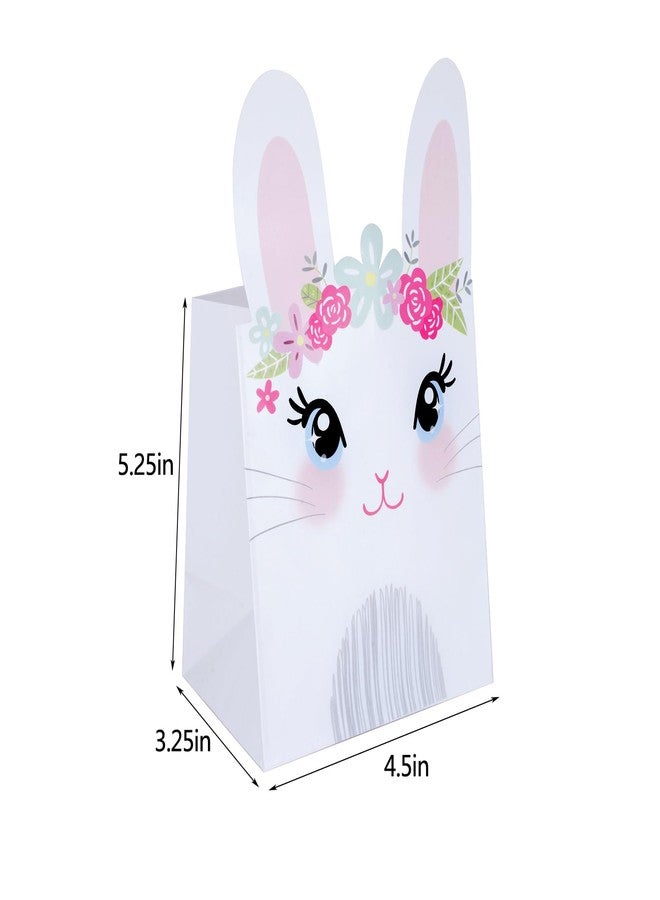 WEEPA 20 Pack Easter Bunny Gift Bags for Easter Cute Bunny Paper Treat Bag Party Favor Gift Candy Bags for Birthday - Image 2