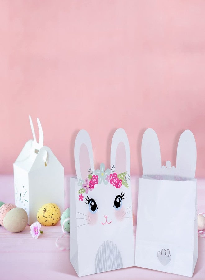 WEEPA 20 Pack Easter Bunny Gift Bags for Easter Cute Bunny Paper Treat Bag Party Favor Gift Candy Bags for Birthday - Image 5