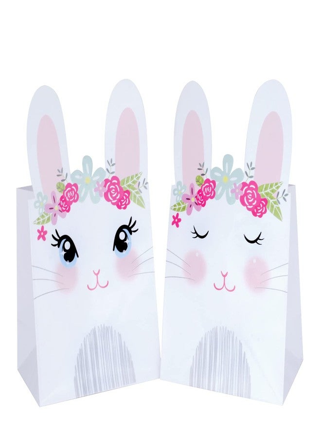 WEEPA 20 Pack Easter Bunny Gift Bags for Easter Cute Bunny Paper Treat Bag Party Favor Gift Candy Bags for Birthday - Image 1