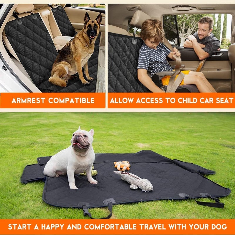 1Pc Waterproof Car Backseat Dog Cover for Kia Forte 2019-2024 Sedan, | Heavy duty scratchproof pet seat liner shields rear upholstery during family road trips or daily beach visits - Image 5