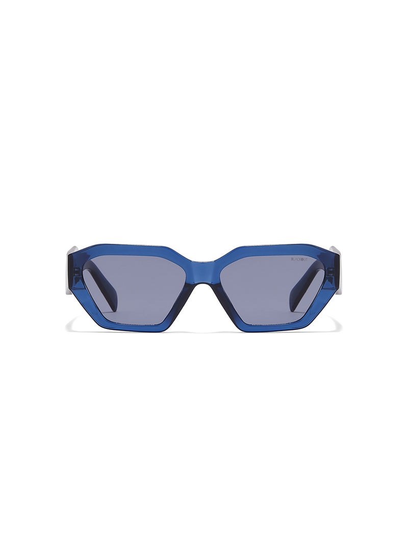 Blackout Theta,Women Sunglasses, Hexagon Sunglasses, UV Protection: UV400 (Blue,Blue)  - Image 2