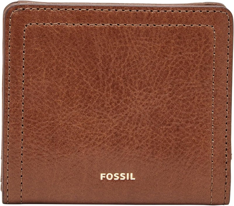 فوسيل Fossil Women's Logan Leather RFID-Blocking Bifold Wallet for Women - Image 1
