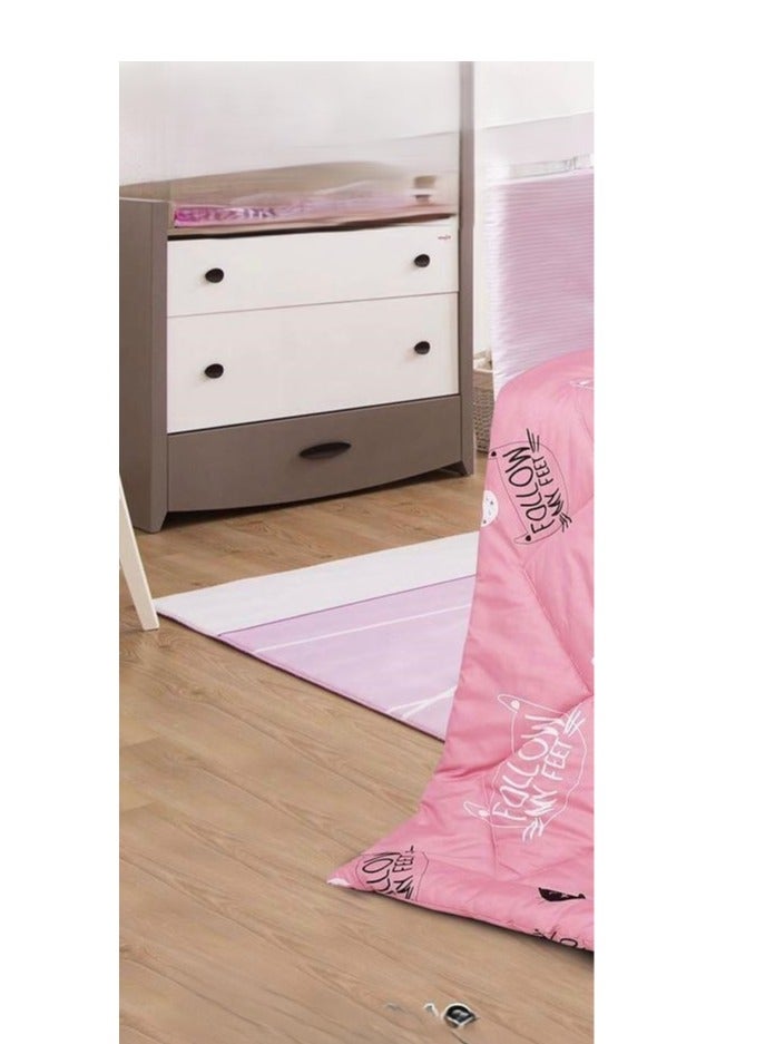 هورس مفرش سرير حواجز سرير اطفال 5 قطع صيفي ليمنح طفلك الراحة من المايكروفايبر ، 5 قطع مقاس اللحاف 132x104سم - Image 2