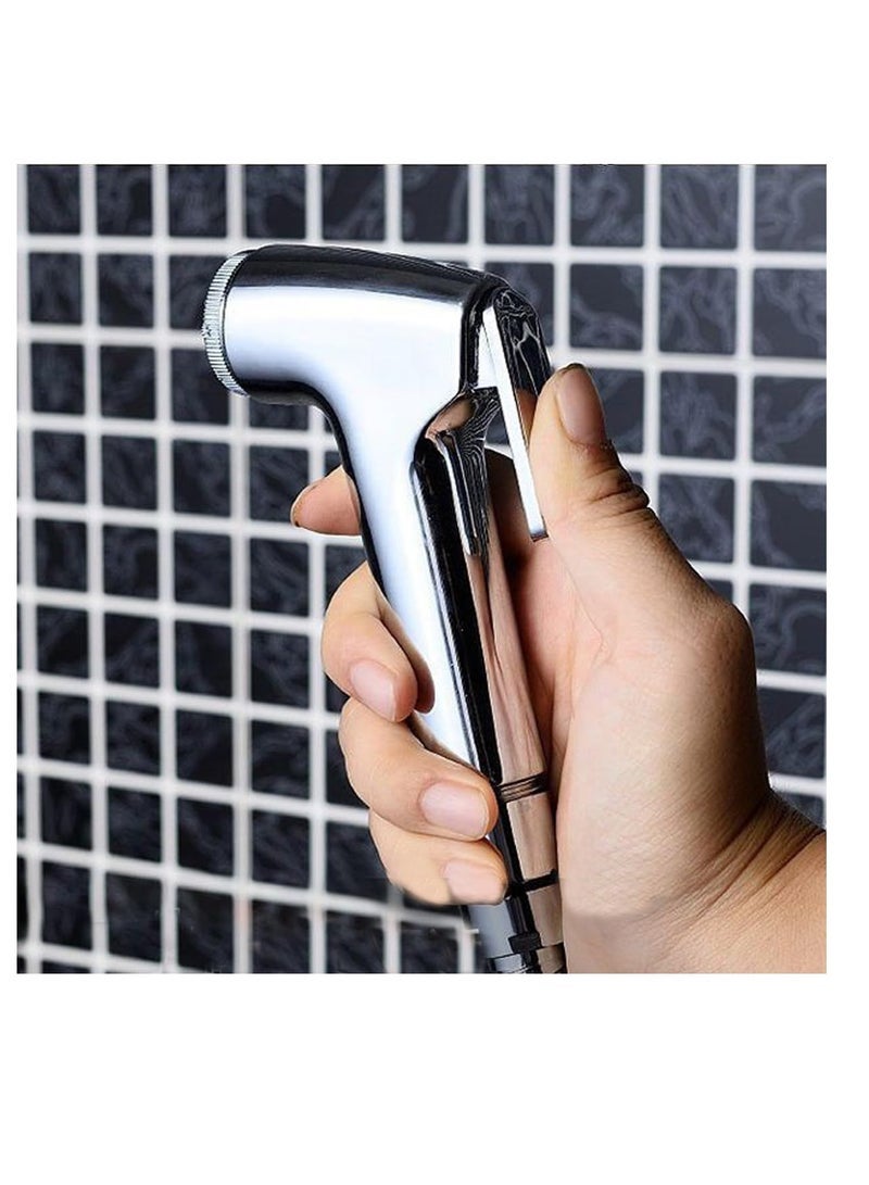 ECVV Bidet Sprayer for Toilet-Adjustable Water Pressure Control with Bidet Hose, Toilet Shattaf Adapter Spray Handheld Bidet Shower Head Wall Bracket Hose Kit - Image 4