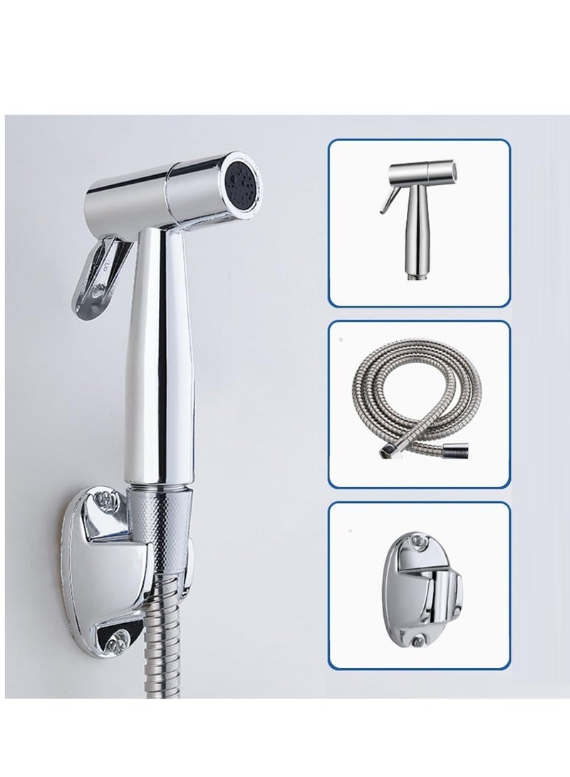 ECVV Bidet Sprayer for Toilet-Adjustable Water Pressure Control with Bidet Hose, Toilet Shattaf Adapter Spray Handheld Bidet Shower Head Wall Bracket Hose Kit - Image 3