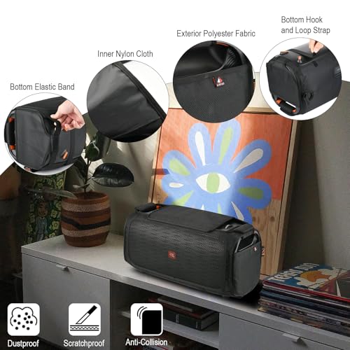 TXEsign Speaker Cover for JBL PartyBox On-The-Go and JBL PartyBox On-The-Go Essential Portable Party Speaker, Protective Speaker Case Mesh Slip Cover Speaker Replacement Sleeve - Image 2