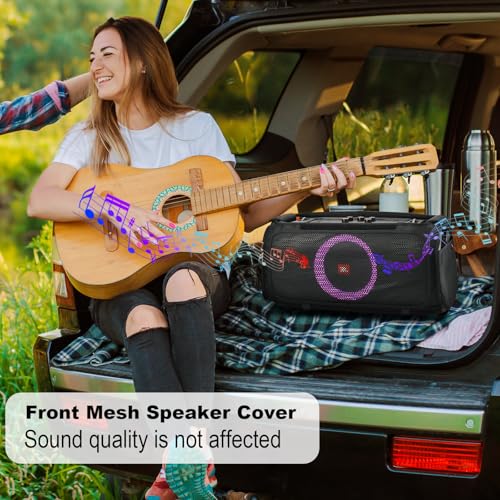 TXEsign Speaker Cover for JBL PartyBox On-The-Go and JBL PartyBox On-The-Go Essential Portable Party Speaker, Protective Speaker Case Mesh Slip Cover Speaker Replacement Sleeve - Image 5