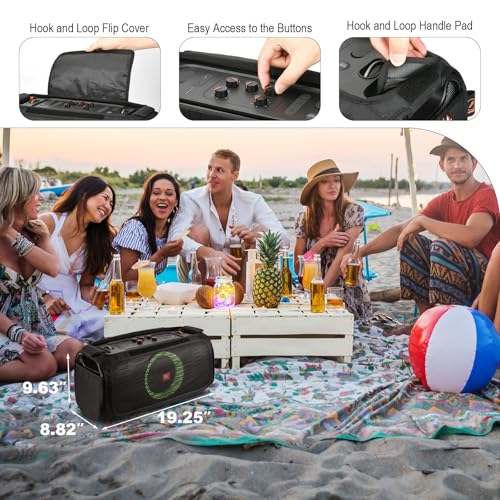 TXEsign Speaker Cover for JBL PartyBox On-The-Go and JBL PartyBox On-The-Go Essential Portable Party Speaker, Protective Speaker Case Mesh Slip Cover Speaker Replacement Sleeve - Image 3