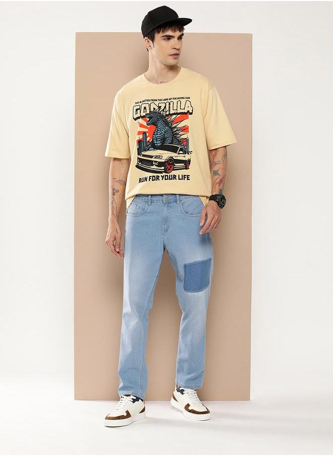 Difference of Opinion Oversized Drop-Shoulder Graphic Print T-Shirt by Styli  - Image 4