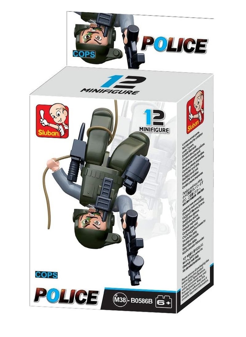 Sluban - Sluban - Cop Action Model Mini Figure 2 - M38-B0586B - Image 1