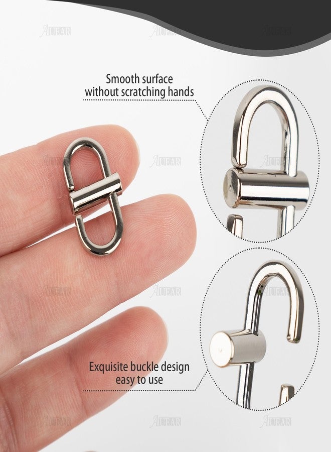 AUEAR, 5 Pack Silver Adjustable Metal Buckles for Chain Strap Bag, Links Connector Tiny Clip Shorten Length - Image 2