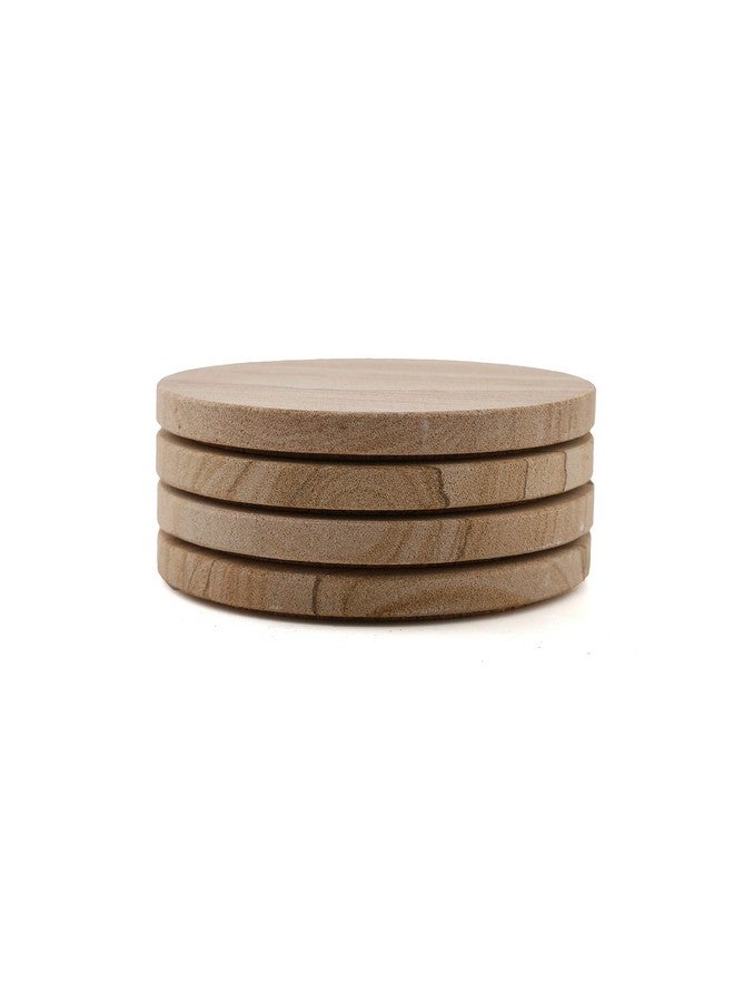 Thirstystone Brand - Desert Sand Coaster, Multicolor All Natural Sandstone - Durable Stone with Varying Patterns, Every Coaster Is An Original 4 inch round - Image 4
