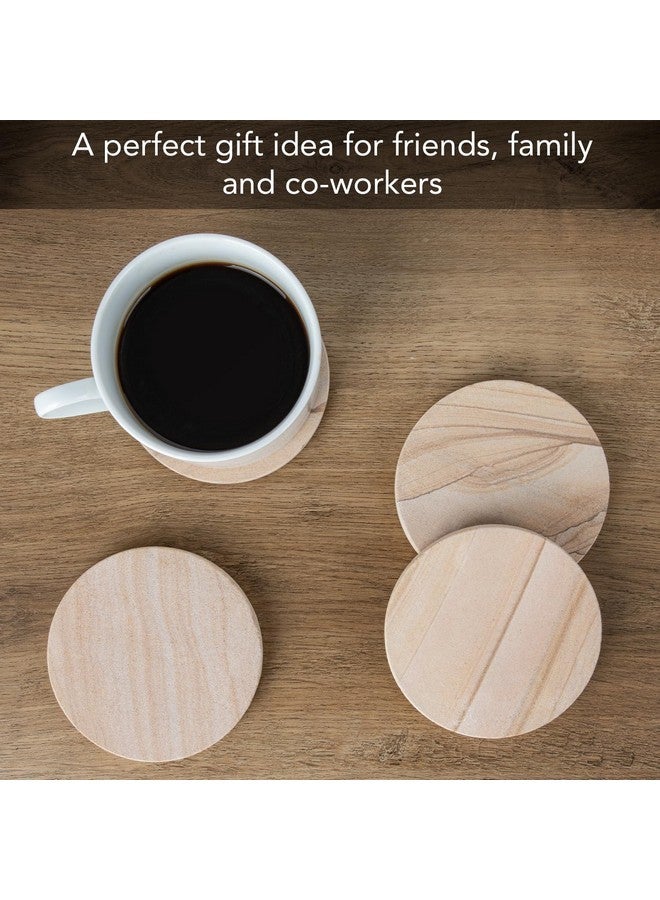 Thirstystone Brand - Desert Sand Coaster, Multicolor All Natural Sandstone - Durable Stone with Varying Patterns, Every Coaster Is An Original 4 inch round - Image 5