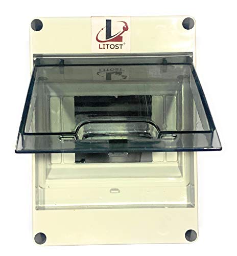 Litost Weather Proof IP-65 PVC MCB Box (Enclosure) 5 Way Against Water Splash - Image 2