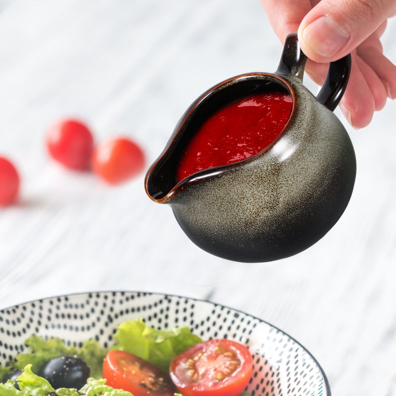 Sauce Pitcher Ceramic Creamer Gravy Boat Dressing Serving Pitcher Pouring Creamer Jug - Image 1