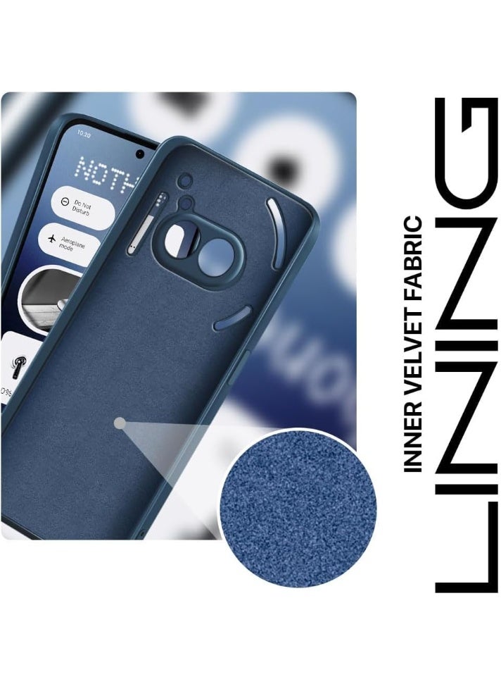 Case for Nothing Phone (2a) Black Cover Slim Fit Soft Back TPU Cover Flexible Silicone Matte for Nothing Phone 2a Blue - Image 3