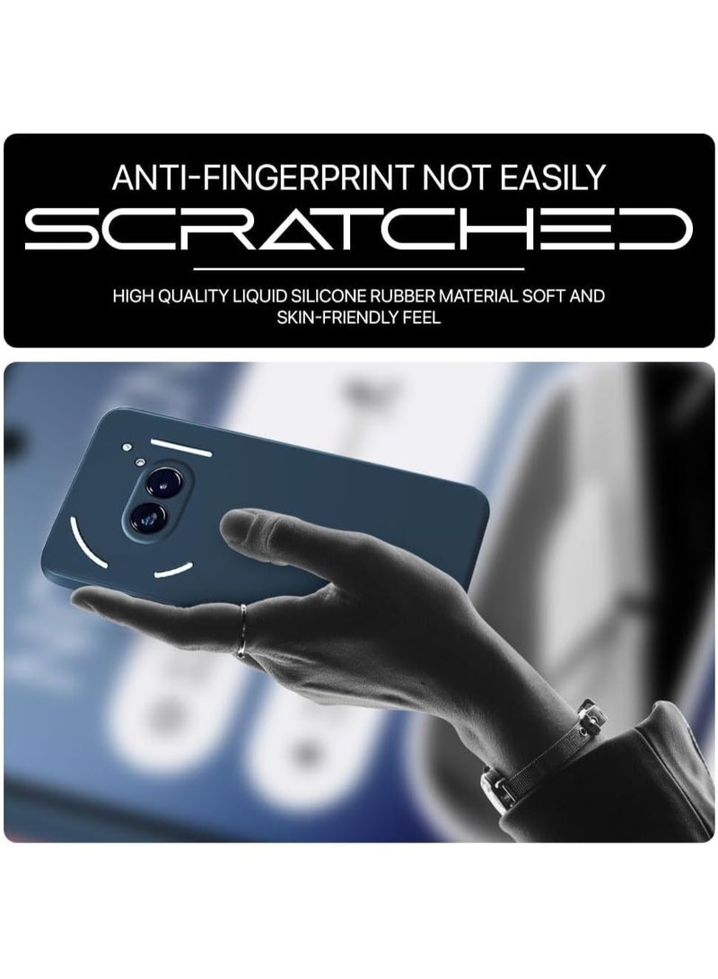 Case for Nothing Phone (2a) Black Cover Slim Fit Soft Back TPU Cover Flexible Silicone Matte for Nothing Phone 2a Blue - Image 4