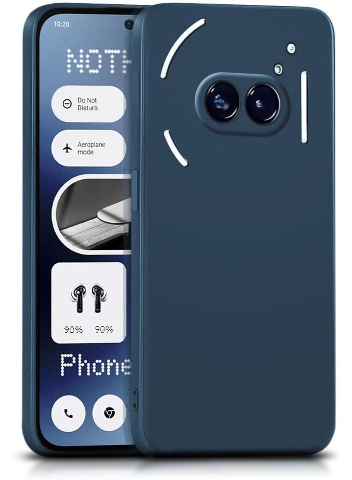 Case for Nothing Phone (2a) Black Cover Slim Fit Soft Back TPU Cover Flexible Silicone Matte for Nothing Phone 2a Blue - Image 1