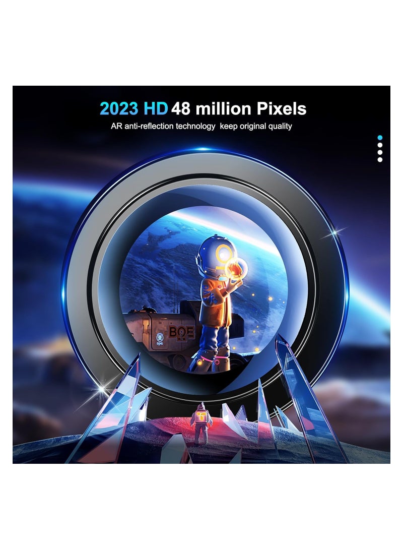 ELTRAZONE iPhone 15 Pro Max/iPhone 15 Pro Camera Lens Protector, [Not Fall Off] 9H Tempered Glass Camera Cover Screen Case Friendly Scratch Resistant Easy to Install – Black Titanium - Image 3