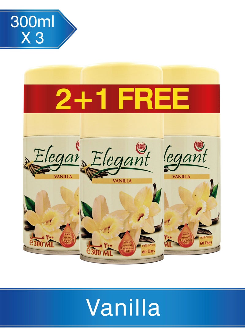 AFS Elegant 3 Piece VANILLA Automatic Refill Spray Set 300ml  - Image 2