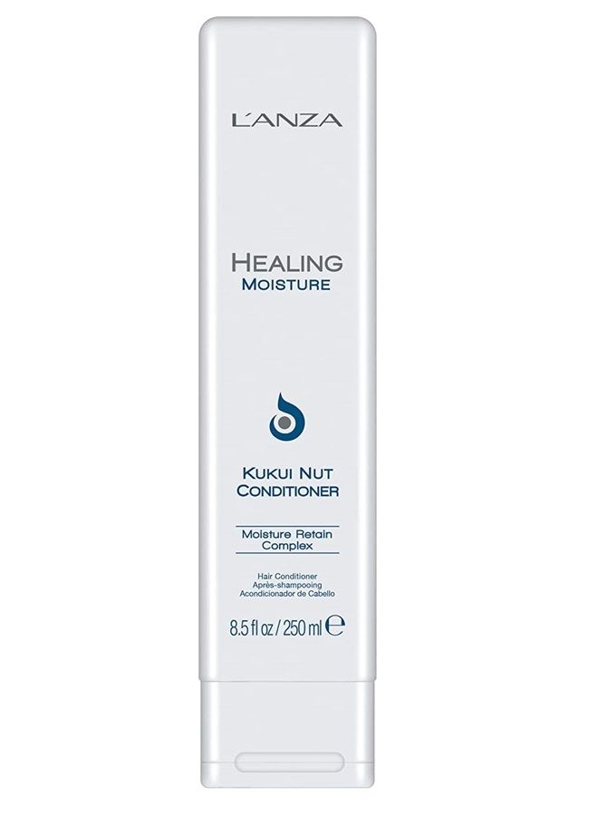 L'anza Healing Moisture Kukui Nut Conditioner, Renews Strength, Replenishes Moisture, for a Perfect Silky Look,Suitable for All Hair Types (8.5 Fl Oz) - Image 1