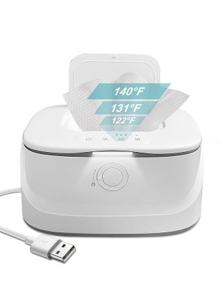 Upgraded Baby Wipe Warmer with Spring Holder, 140°F 131°F 122°F Babies Wet Wipes Dispenser Warmer with Night Light, USB Charging Large Capacity Diaper Warmer, Baby Newborn Essentials Must Haves - pzsku/Z7F555646A57C80412D57Z/45/_/1710750593/43978659-00f4-4f51-936e-ec5336c163e0