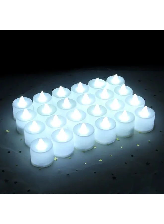 بطاريات شموع LED تعمل بالبطارية 12 قطعة ضوء أصفر لديكور الزفاف والعطلات - Image 5