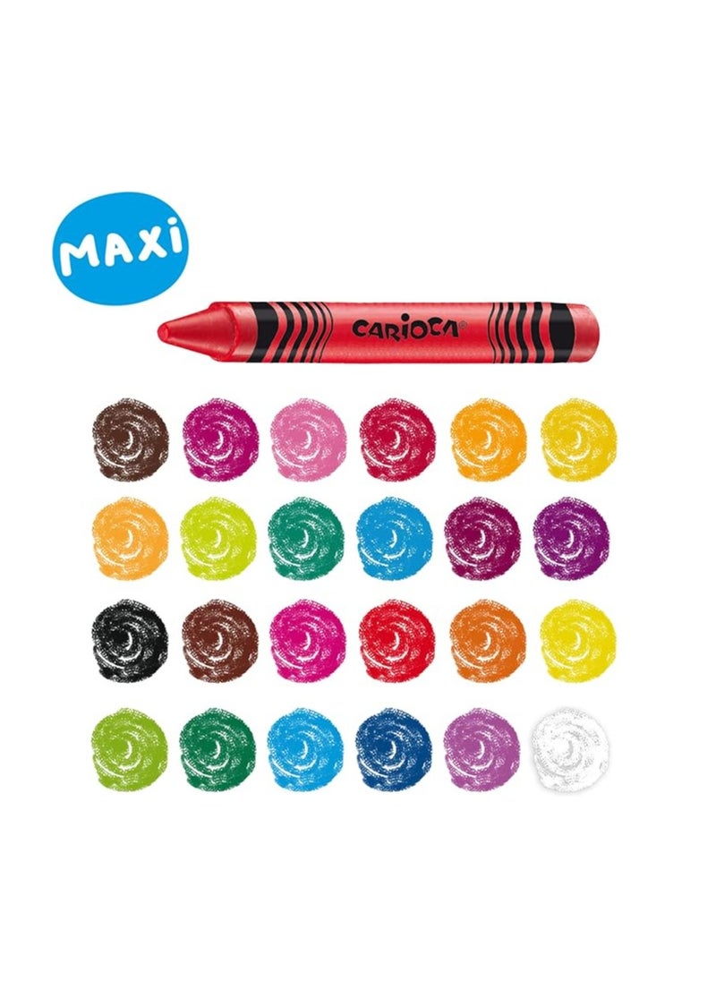 carioca Wax Crayons 24pcs  - Image 2