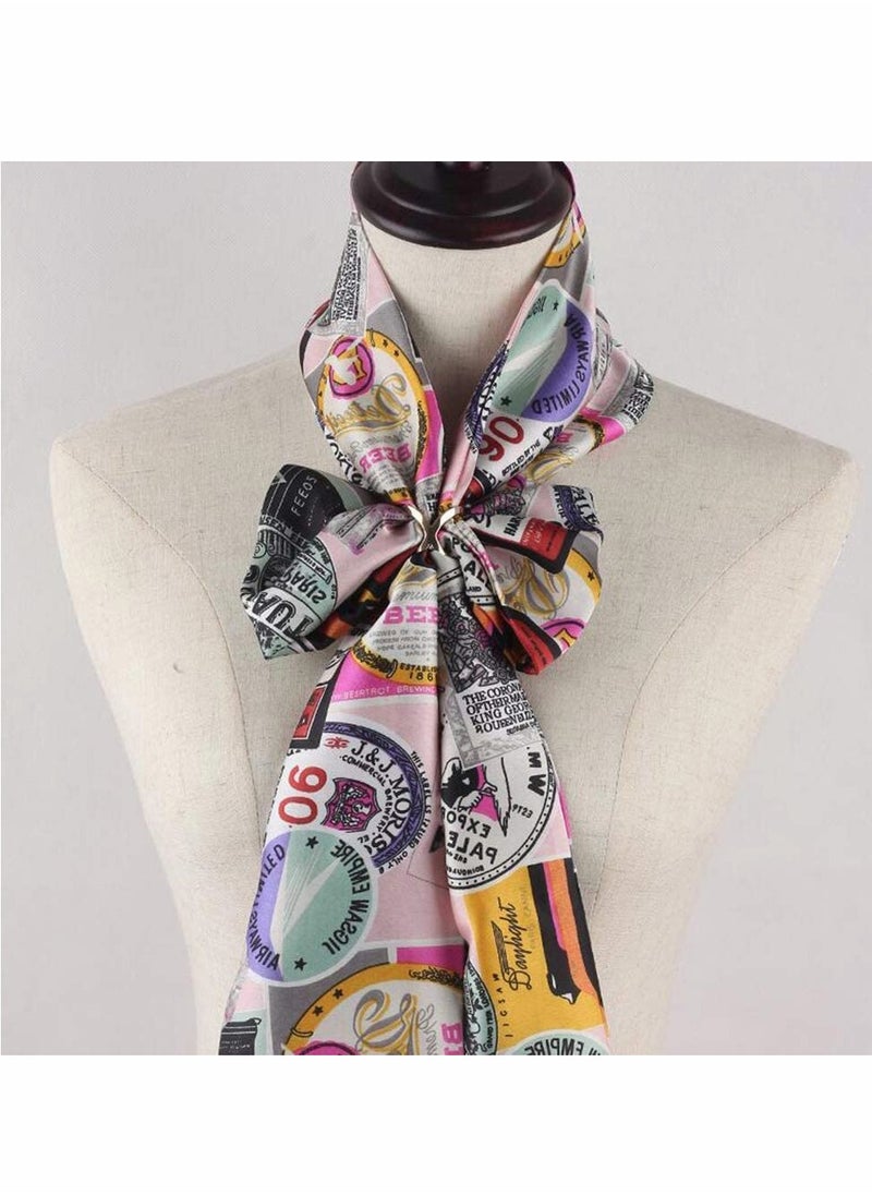 Excefore - Fashion Scarf Ring Buckle Simple Modern Scarf X Shaped Clamp Clasp Clips Clothing Wrap Holder Decoration Accessories for Neckerchief Shawl (Gold+Silver) 2Pcs - Image 1