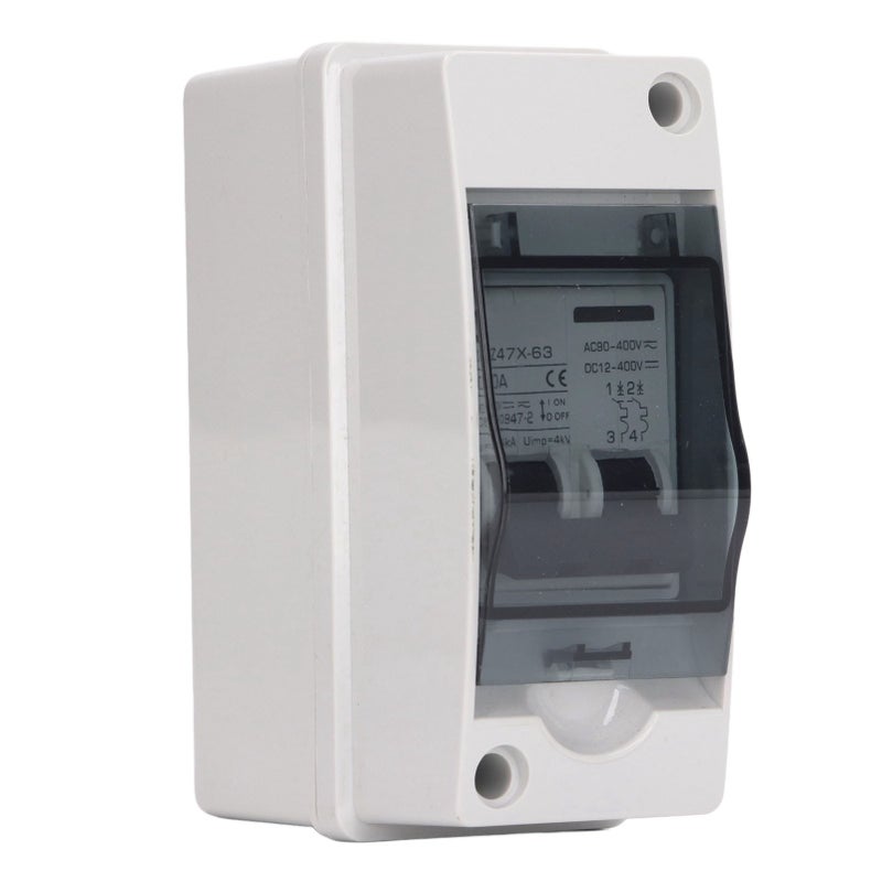 Miniature Circuit Breaker 50Amp Waterproof 2P DC Solar Disconnect Switch Isolator for Solar PV System DC 12‑400V AC 90‑400V - Image 5