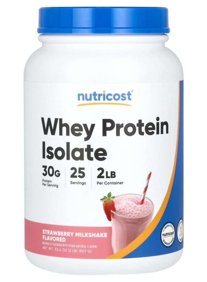 Whey Protein Isolate Strawberry Milkshake 2 lb (907 g)