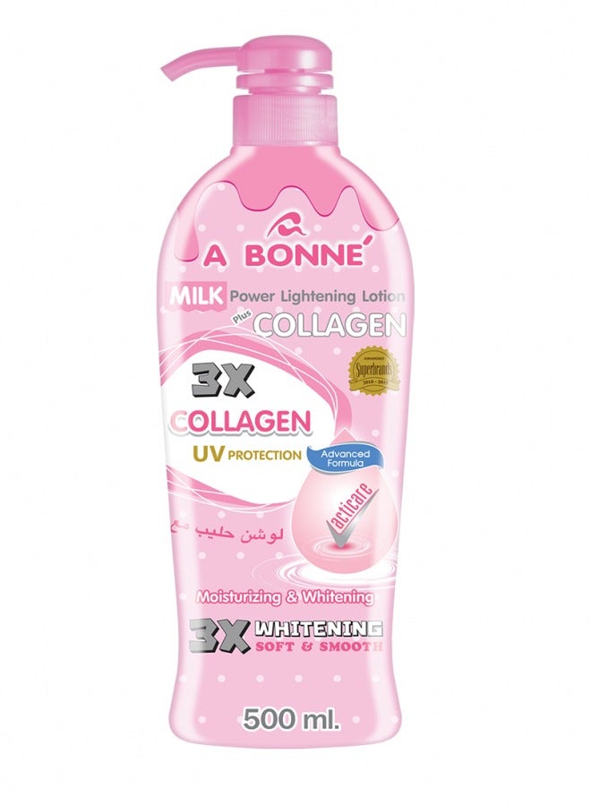 إيه بون لوشن الكولاجين لتفتيح البشرة بقوة الحليب لبشرة ناعمة 500 مل - Image 3