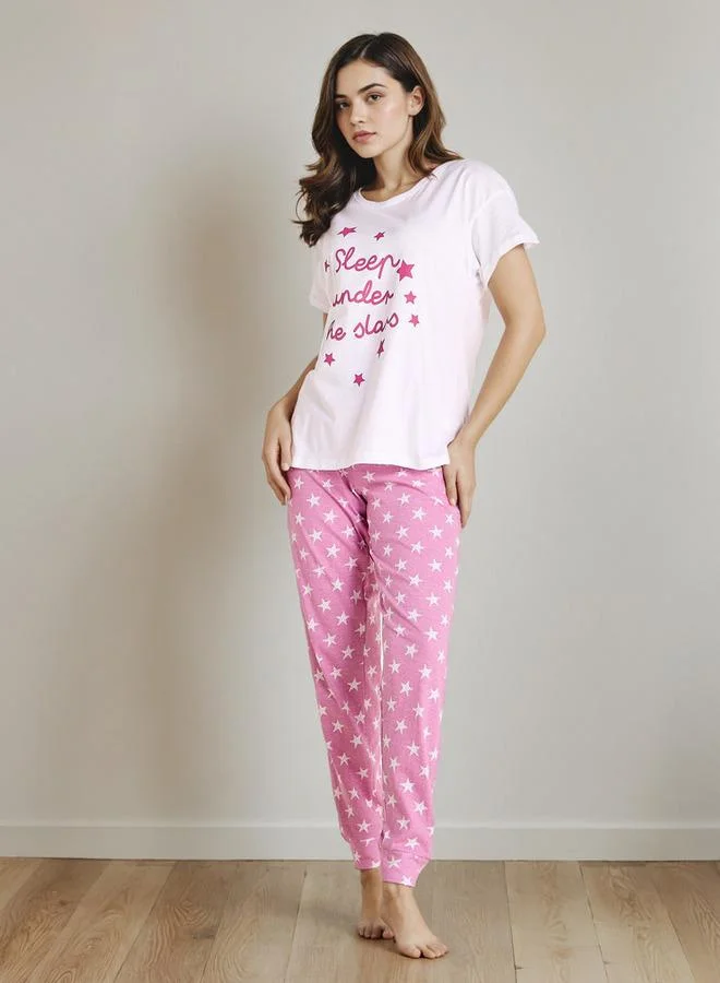 سبلاش فيڤ بيجامة مطبوعة